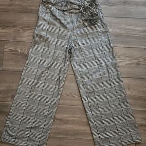 Gwen Stefani Eye Candy Black and White Plaid Trousers